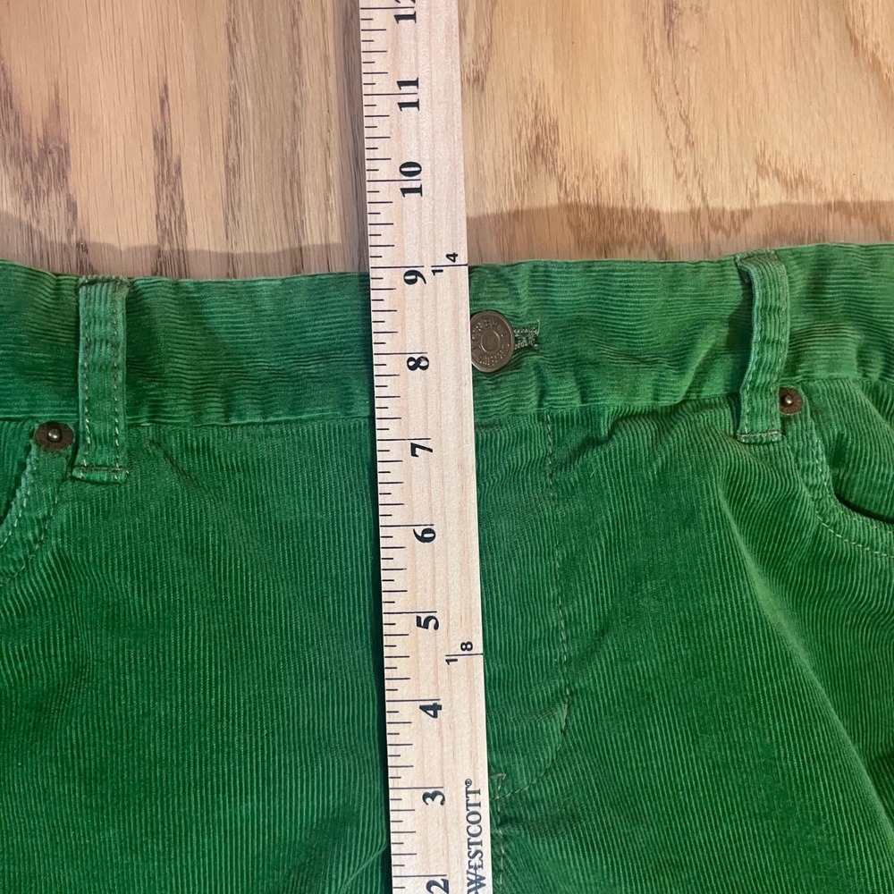 J.Crew Corduroy Pants Womens 10R Green City Fit Preppy Flare Leg Trousers - Picture 6 of 8
